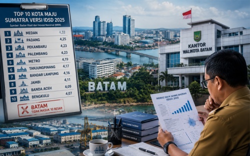 Batam Tak Masuk 10 Besar Kota Maju Sumatra Versi IDSD, Pemko Masih Pelajari Penyebabnya